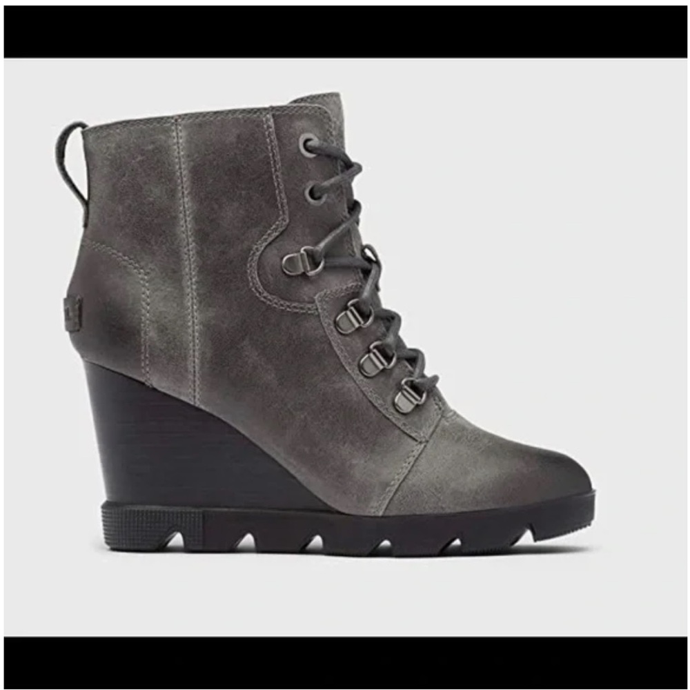 SOREL WOMEN'S JOAN UPTOWN LACE BOOT Gray quarry
